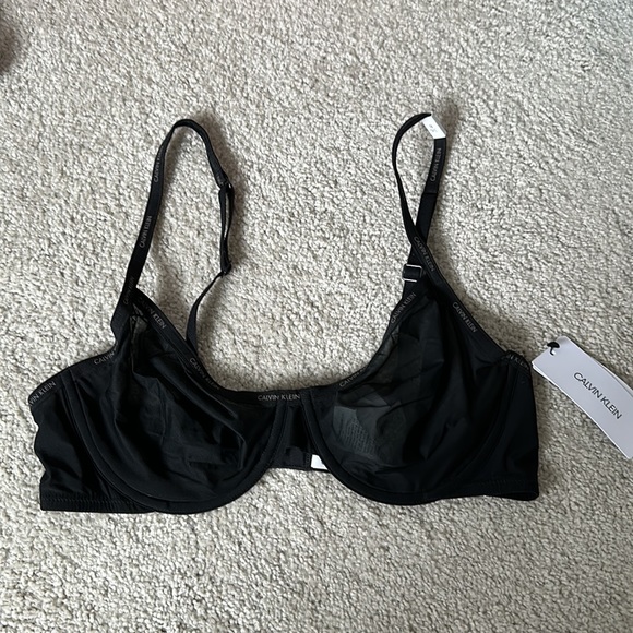 Calvin Klein Mesh Underwire Bra - Picture 3 of 3